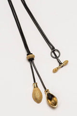 Spot the Lily Tassel Pendant Necklace