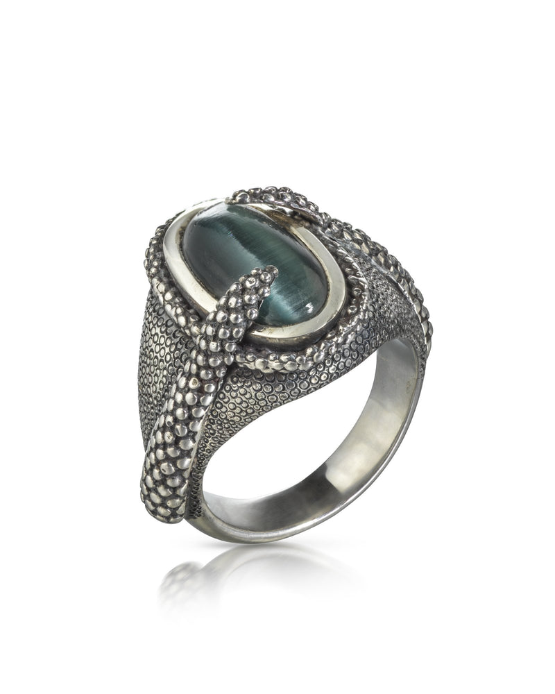 Cats Eye Octopus Ring