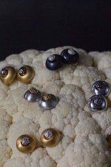 My Small Round Cuff with Detachable Cauliflower Studs are like mini-cauliflowers surrounded by a detachable cuff