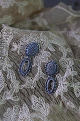 My Small Baroque 2 Part Drop Earrings are inspired by antique lace
