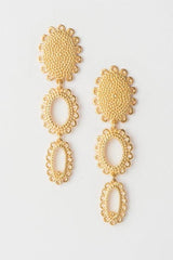 Large Baroque 3 Part Drop Earrings