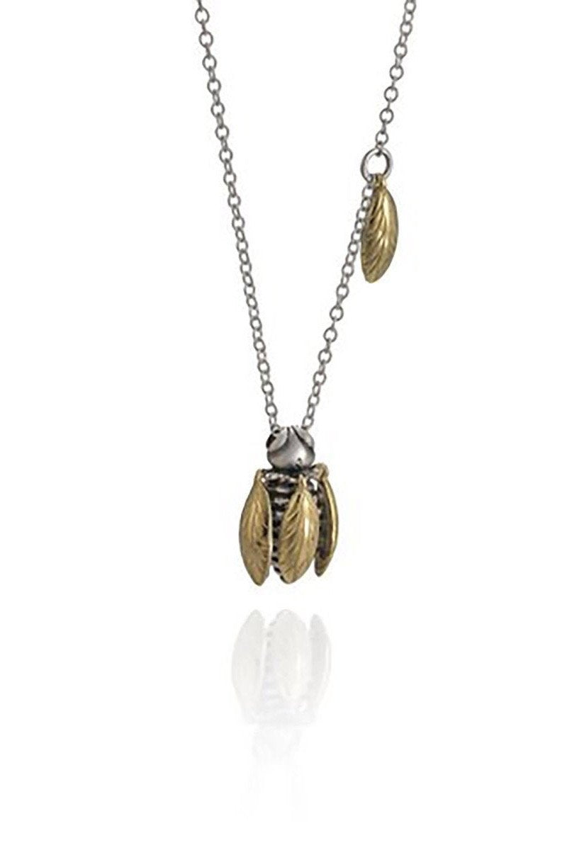 Tiny Bee Pendant Necklace