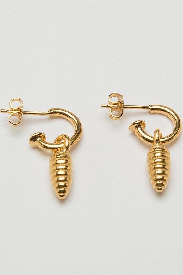 Bee Hive Drop Earrings