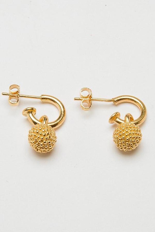 Mimosa Ball Drop Earrings