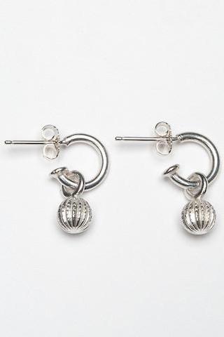 Round Pod Drop Earrings