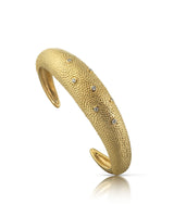 Axolotl Cuff Bangle with Diamonds