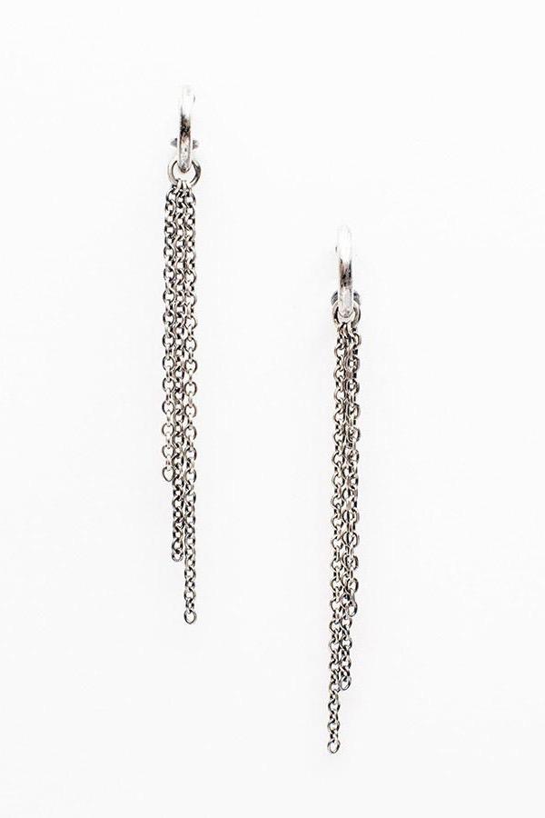 Three Chain Drop Earrings