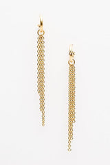 Three Chain Drop Earrings