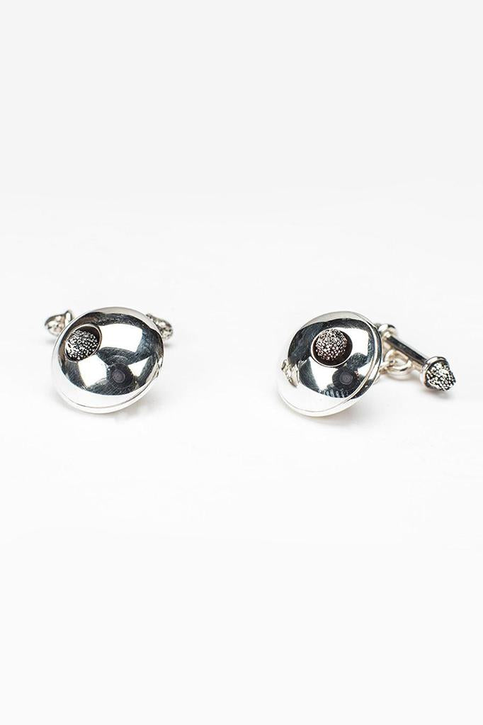 Millenium Textured Pod Chain Link Cufflinks