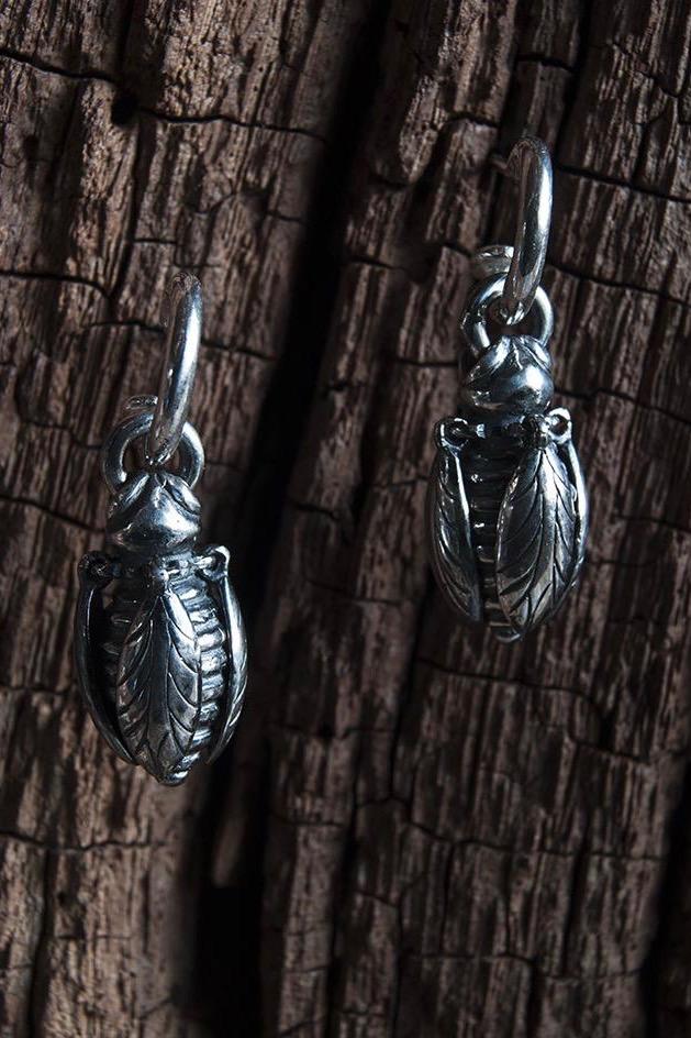 My Bee Drop Earrings, inspired by poetry, have wings that open when twisted