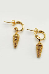 Textured Pod Drop Earrings - As Seen in Harry Potter