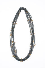 Five Strand Trace and Pip Necklace