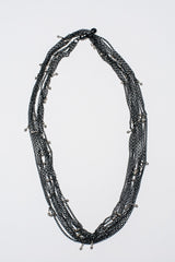 Five Strand Trace and Pip Necklace