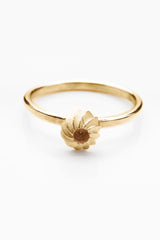 Swirling Sepal Stacking Ring