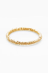 My Midi Bobbled Stacking Rings in yellow gold plated  silver