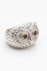 Owl Ring with Madeira Citrines