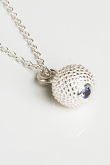 December Tanzanite Birthstone Ball and Chain Pendant Necklace