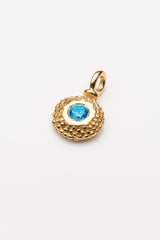 Birthstone Bobbled Pollen Charm Pendant Necklace