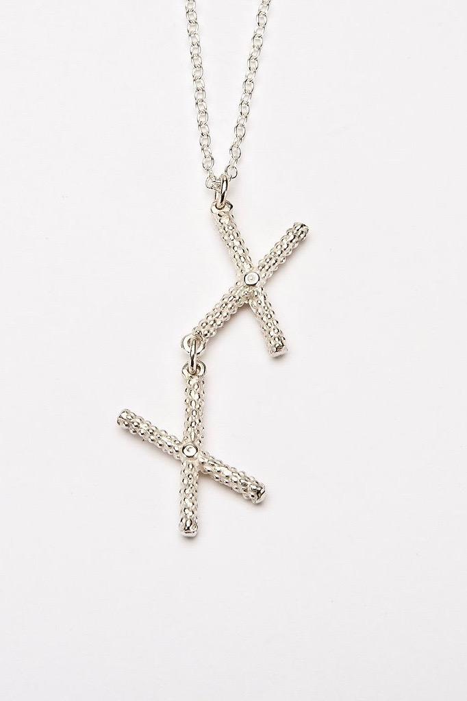 Kiss Cross Pendant