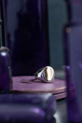 A classic signet ring that can be worn as it is or personalised with your choice of initials or engraving