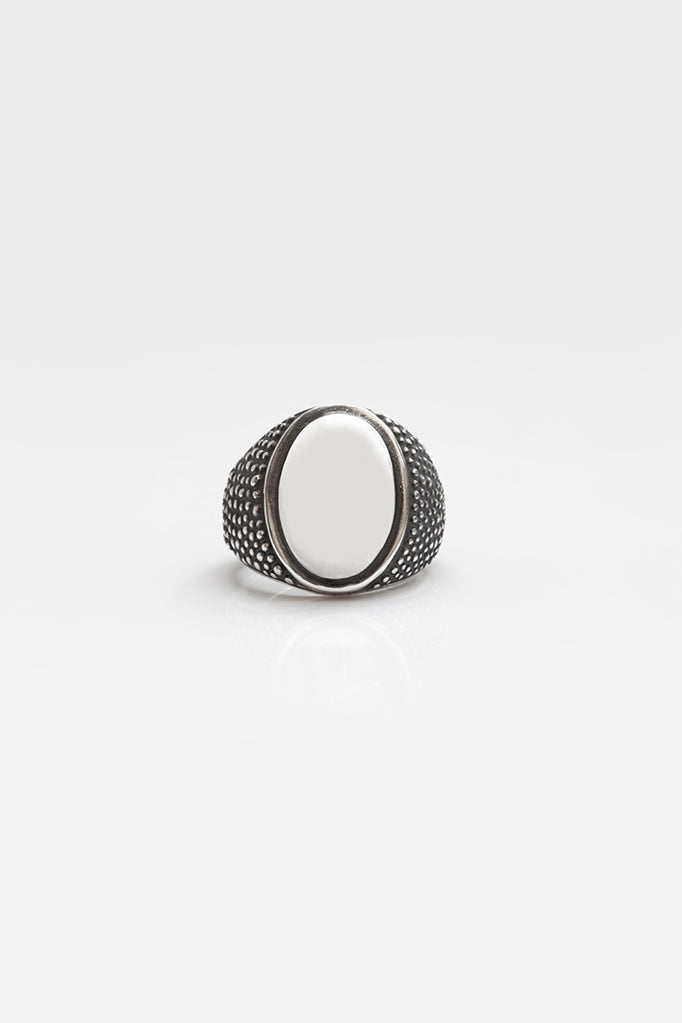 Spotted Oval Signet Ring