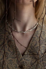 Dotty Peridot Antler Necklace