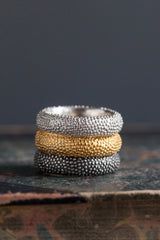 Group of 3 of my Spotted Band Rings - a classic shape redefined by my signature spotted texture