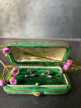 Sycamore Studs - Oxidised Silver