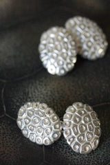 The faces of my Turtle Chain Cufflinks are textured with a geometric pattern inspired by turtle shells