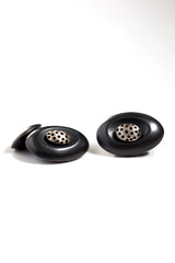 Large Oval Spotted Egg Cufflinks