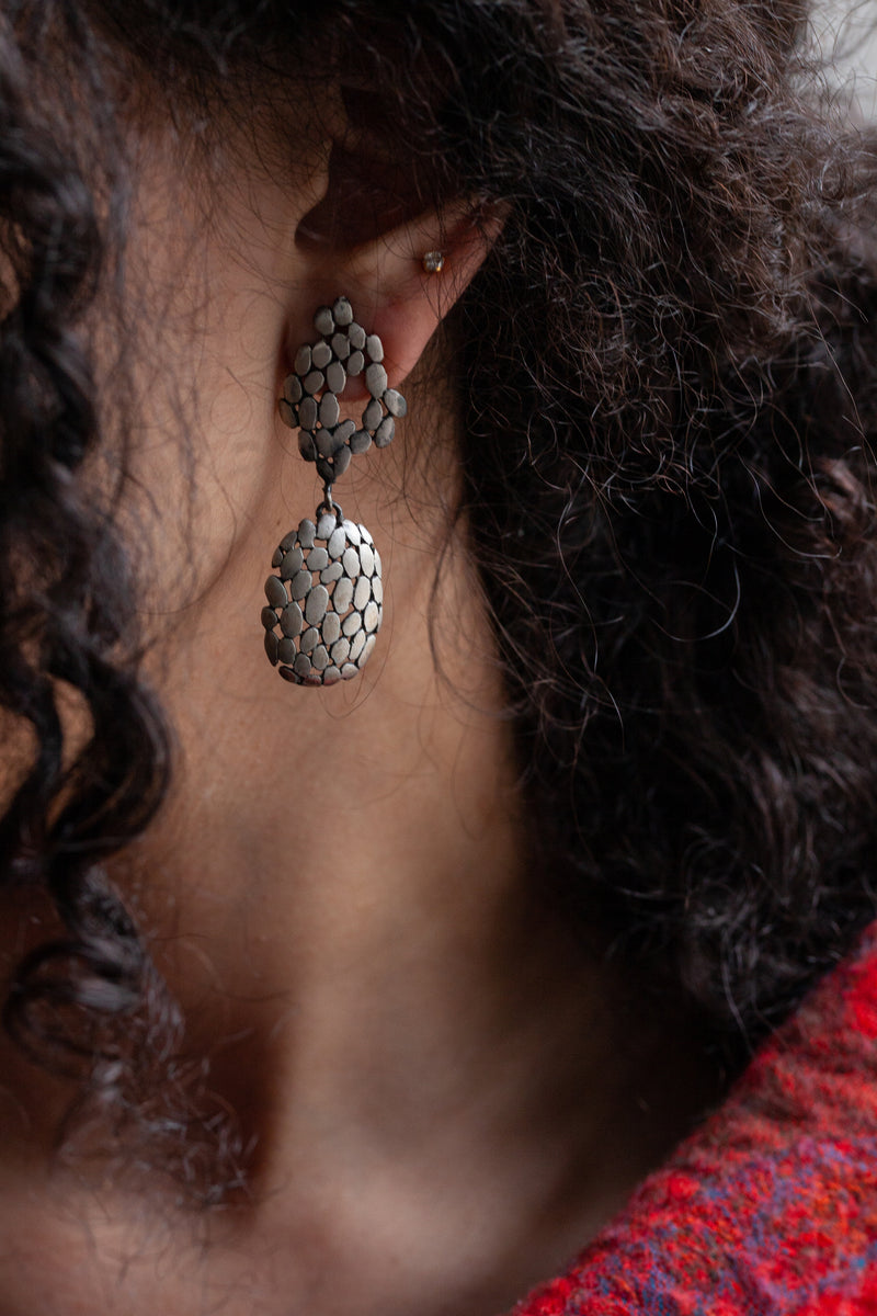 Turtle Shell Drop Earrings