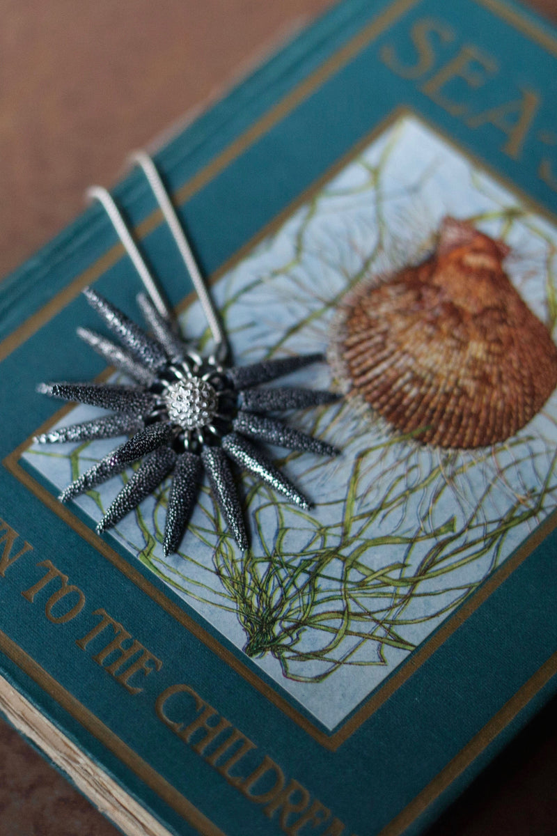 My Star Anemone necklace features a star of dotted charms with a central contrasting textured bead