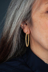 Elliptical Hoop Earrings