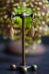 Dotty Leaf Drop Earrings