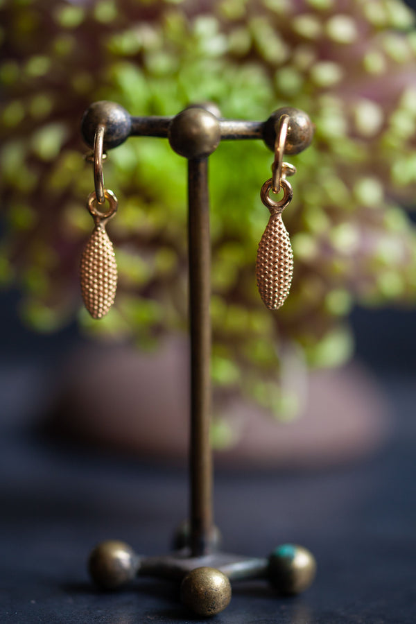 Dotty Leaf Drop Earrings