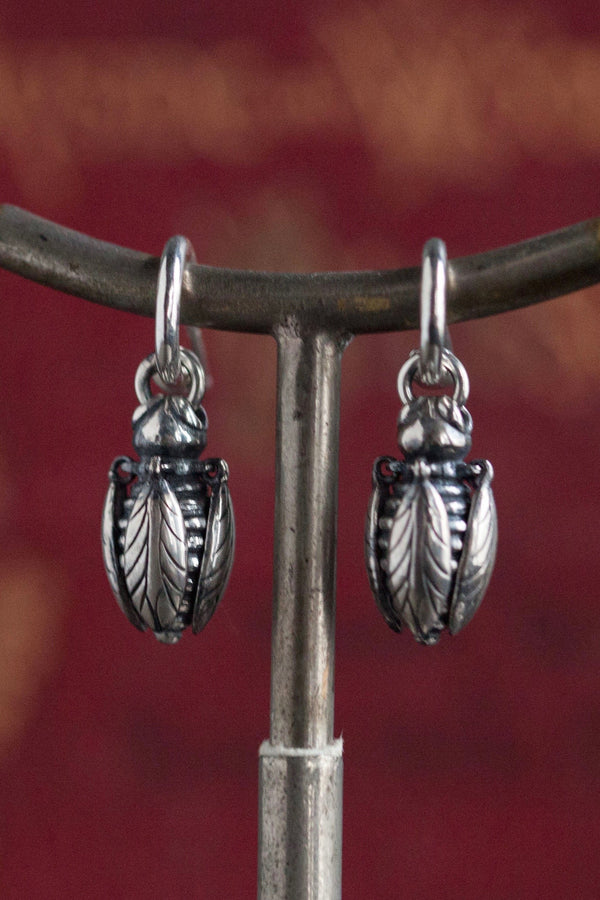 My Bee Drop Earrings, inspired by poetry, have wings that open when twisted
