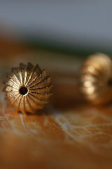 My Clementine Stud Earrings feature a delicate striped texture to catch the light