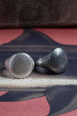 Shark Skin Signet Ring