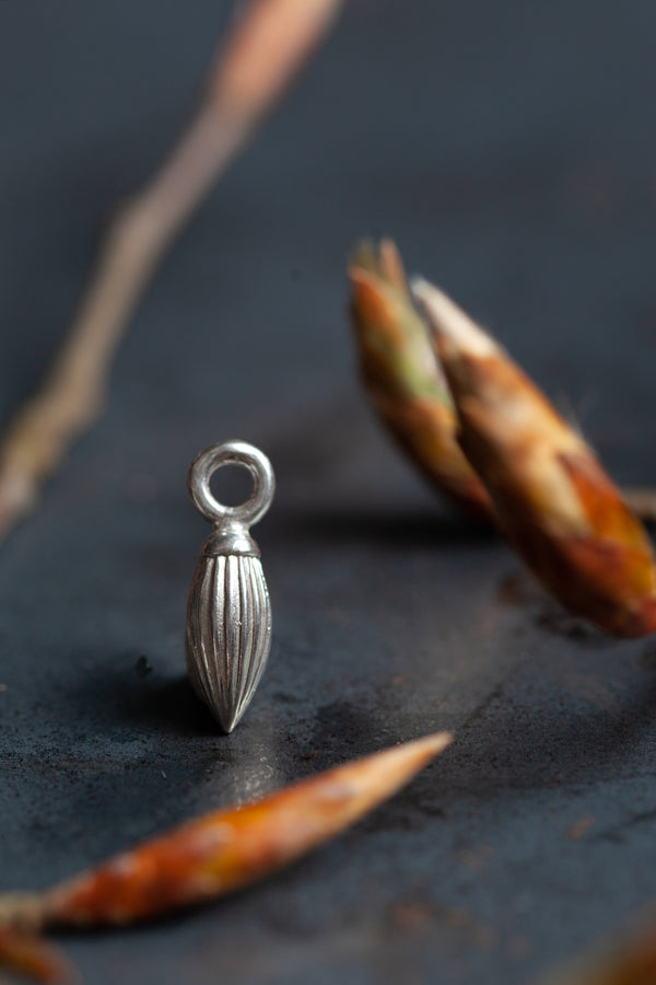 My Pointed Pod Charm was inspired by a seed pod and as a symbol of renewal 