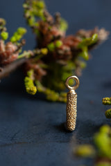 My Catkin Charms are a long, graceful catkin-shaped charm studded with a bobbled texted like a catkin dotted with pollen