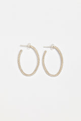 Elliptical Hoop Earrings