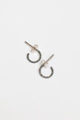 Tiny Bobbled Hoop Earrings