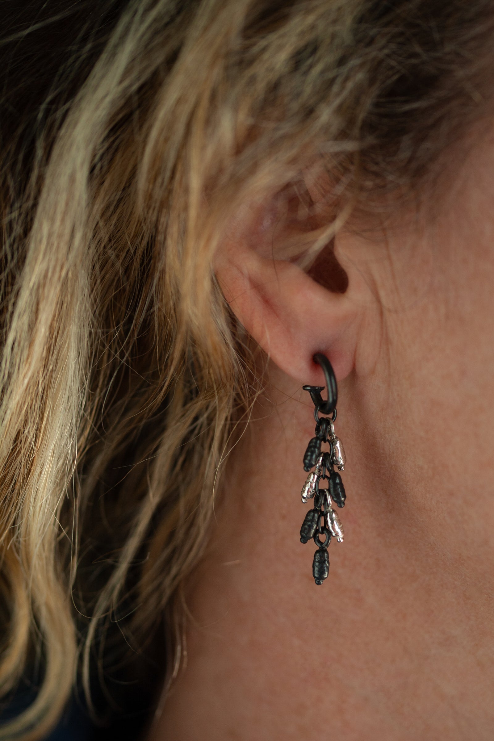 Rice Pearl Drop Earrings Catherine Hills Jewellery