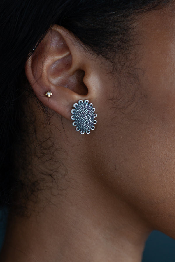 Large Baroque Stud Earrings