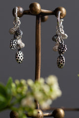 Mixed Pod Cluster Drop Earrings