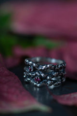 My Branch Ring with Tourmalines was inspired by twisted branches set with 3 pink gemstones
