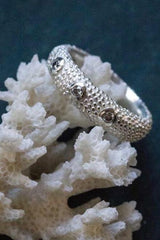 My quirky Diamond Octopus Ring is decorated with my bobble texture and 3 small diamonds