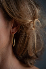 Elliptical Hoop Earrings