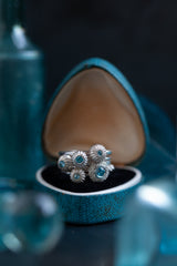 November Swiss Blue Topaz Five Pollen Stacking Ring Set