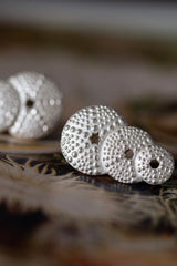 My Urchin Earrings feature a trio of tapering urchin motifs that flatter the ear